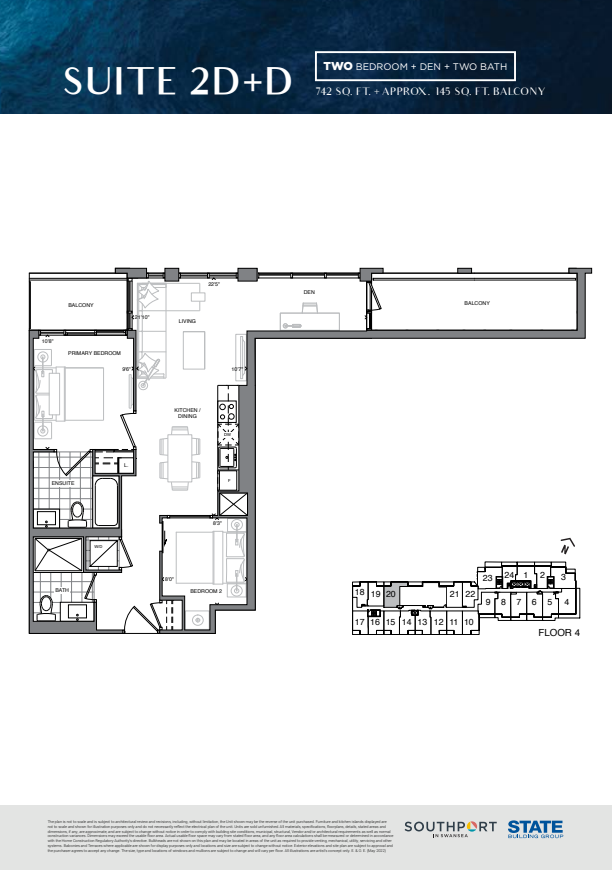 SUITE 2D+D floor plan