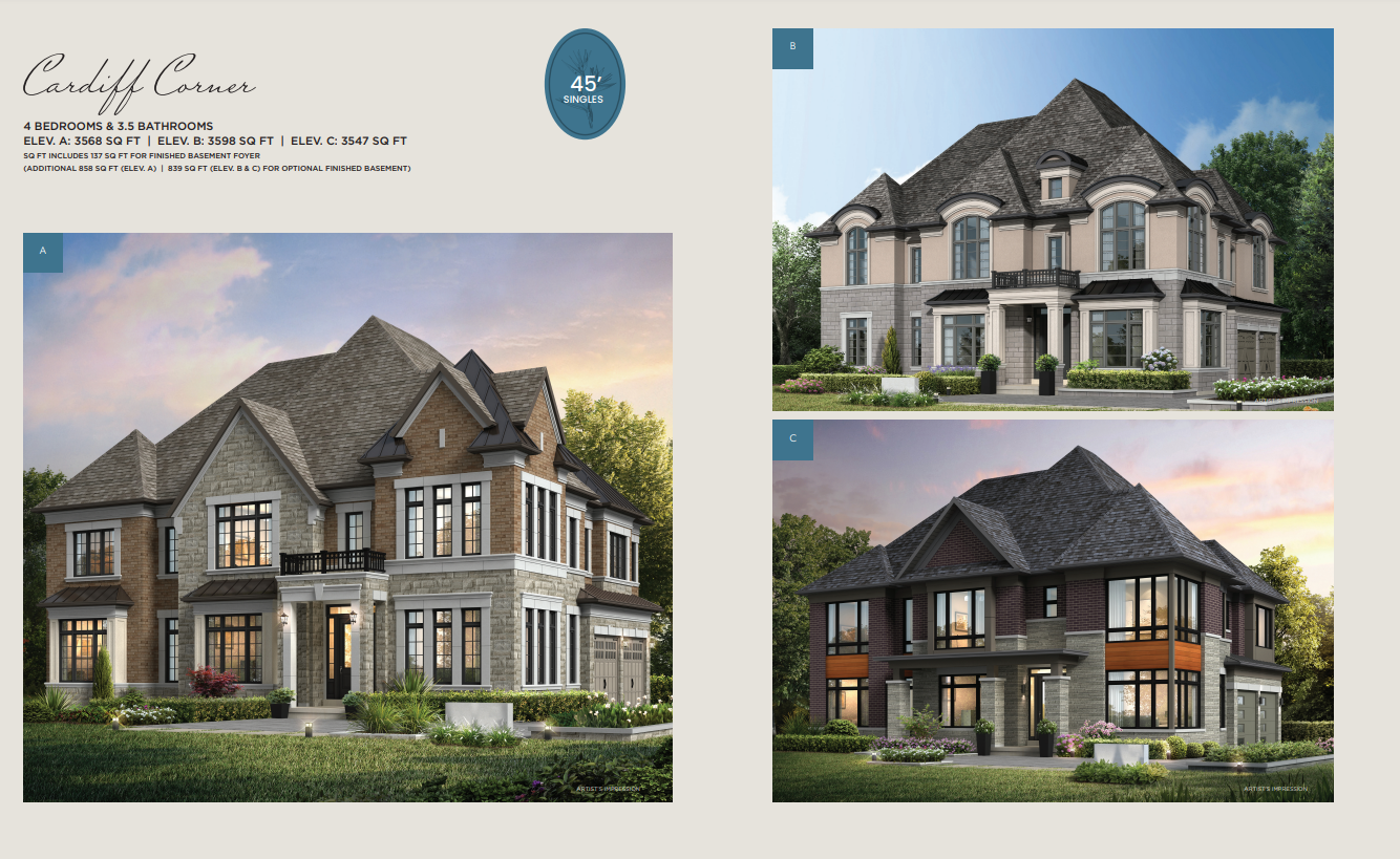 Cardiff Corner - Elev. B floor plan