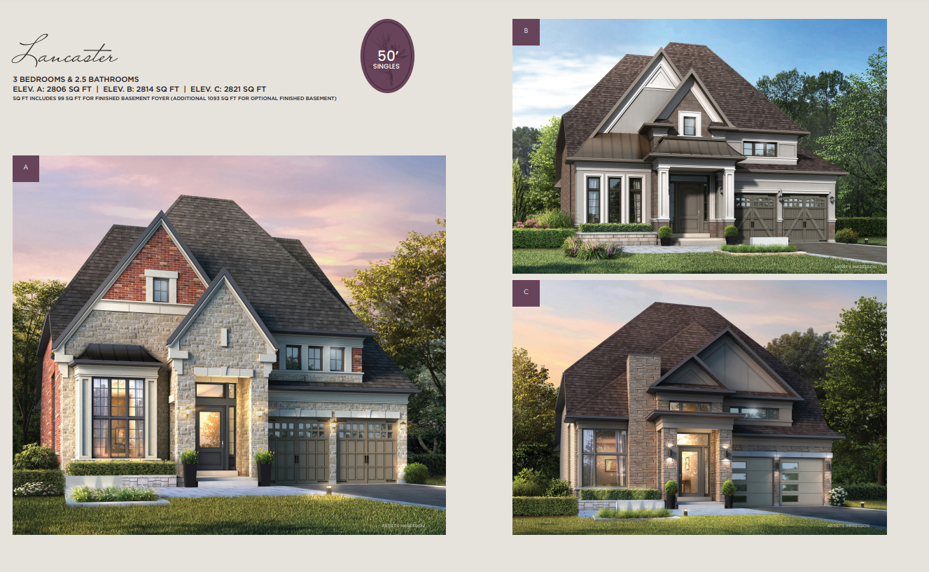 Lancaster - Elev. A floor plan