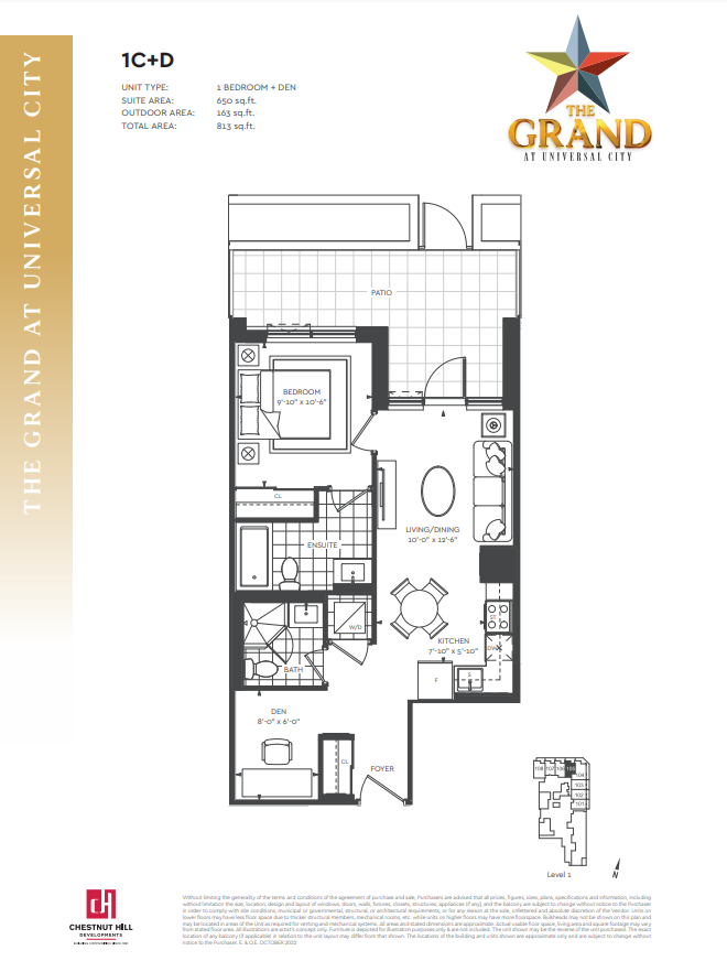 1C+D floor plan