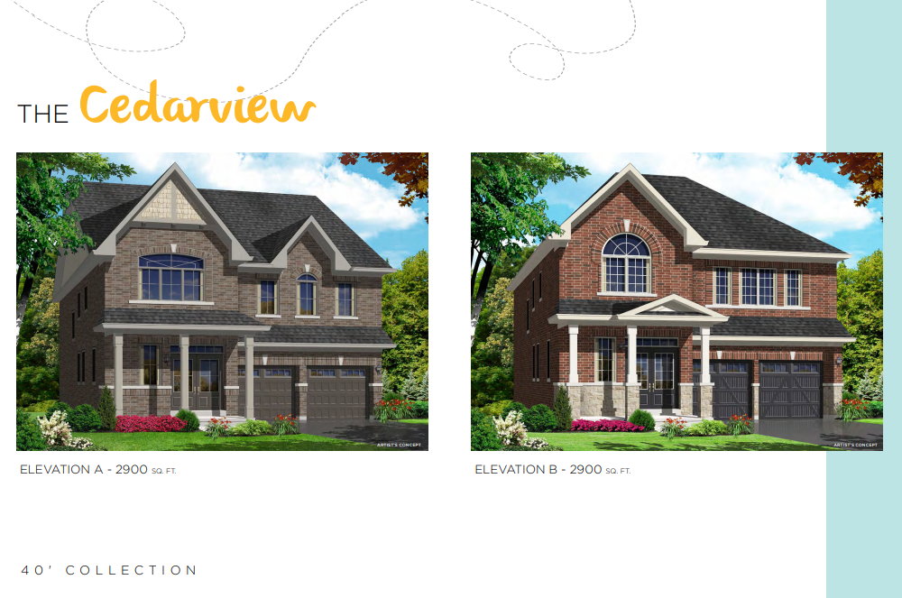 The Cedarview floor plan