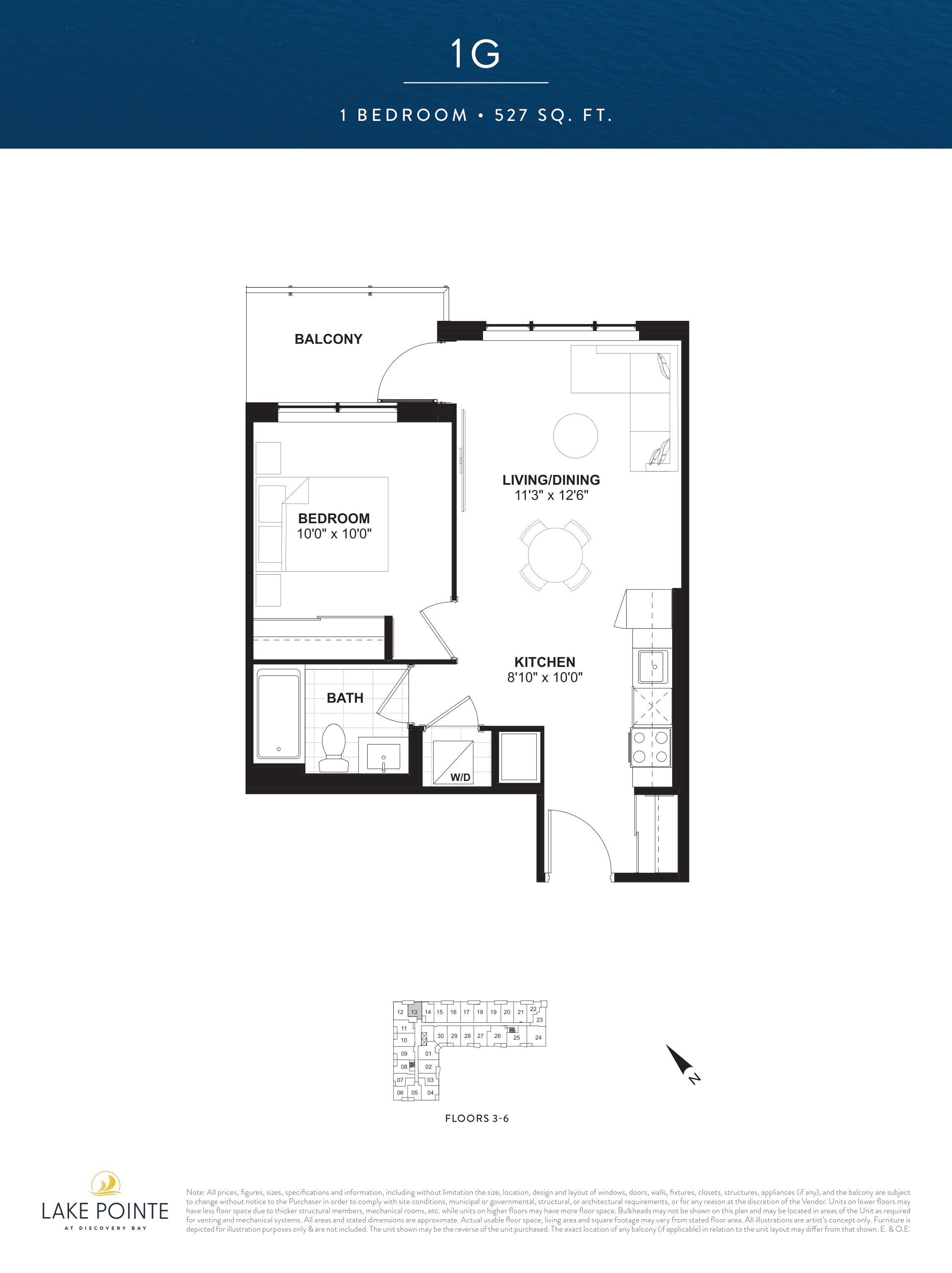 1G floor plan
