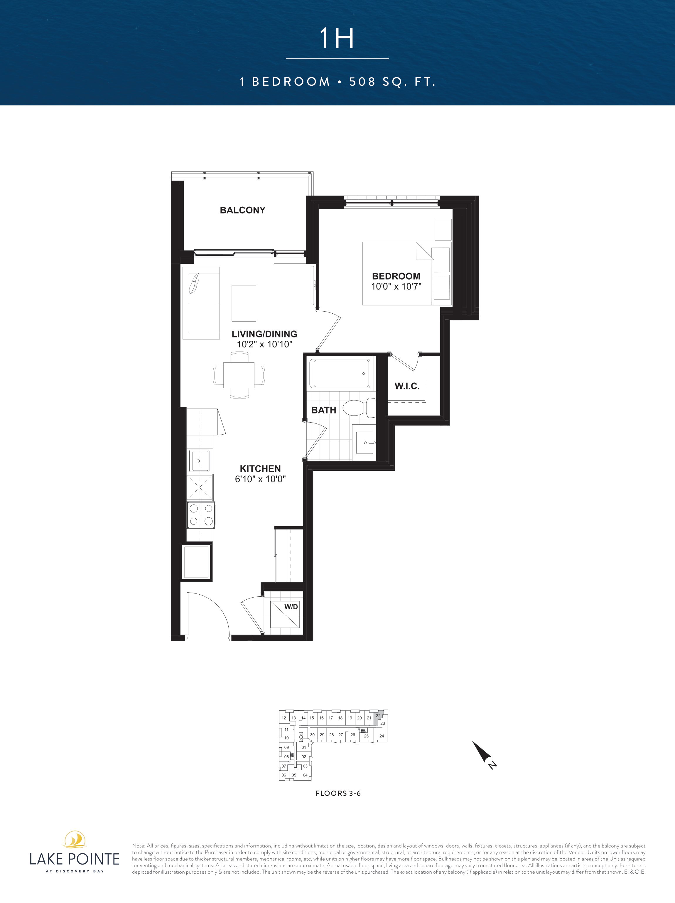 1H floor plan