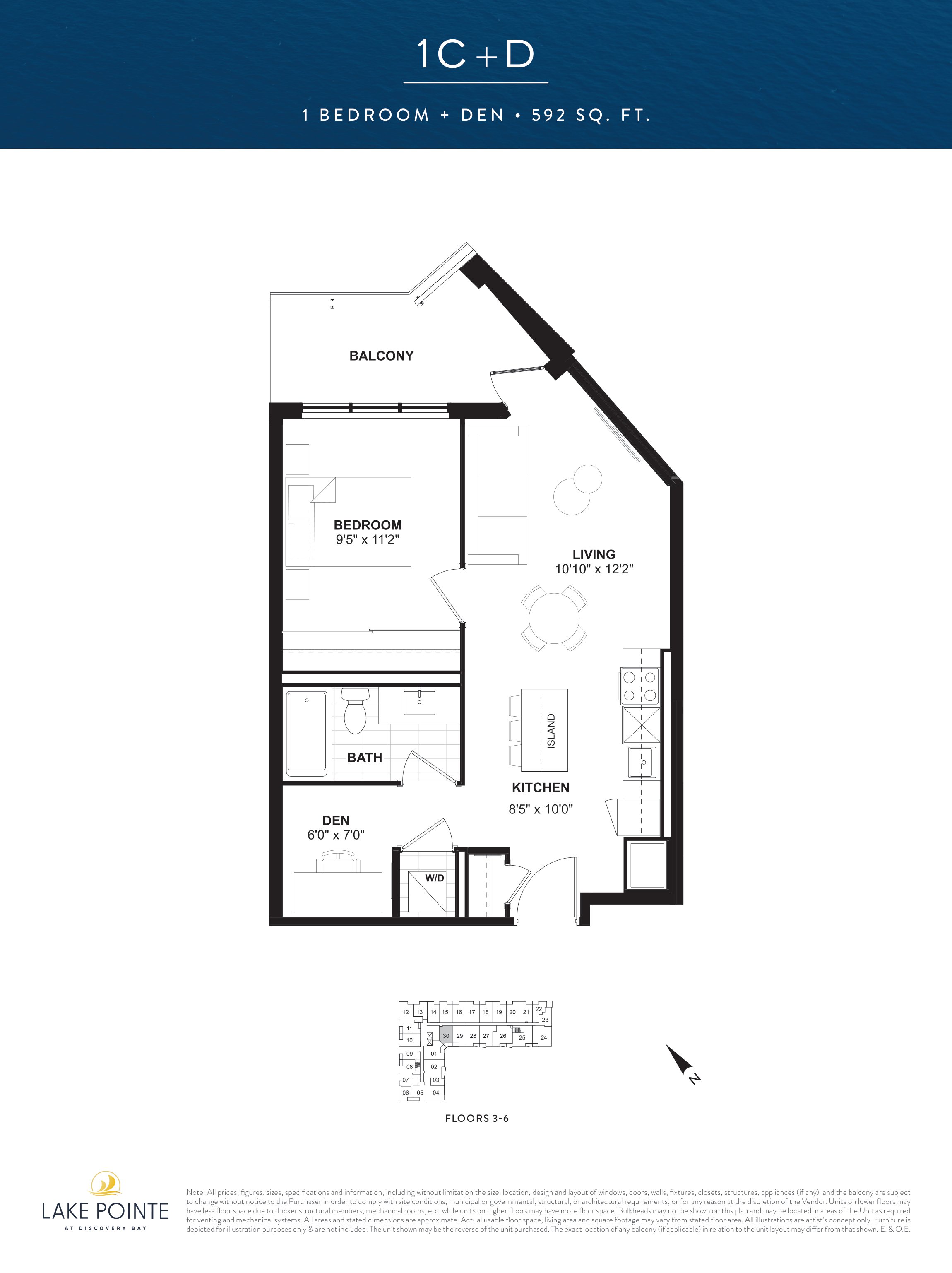 1C+D floor plan
