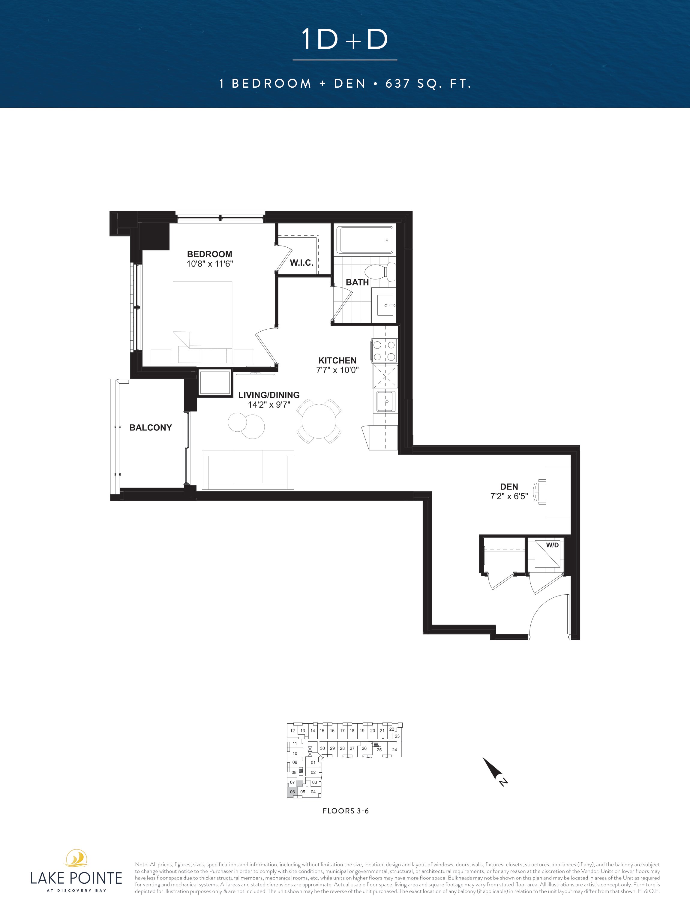 1D+D floor plan