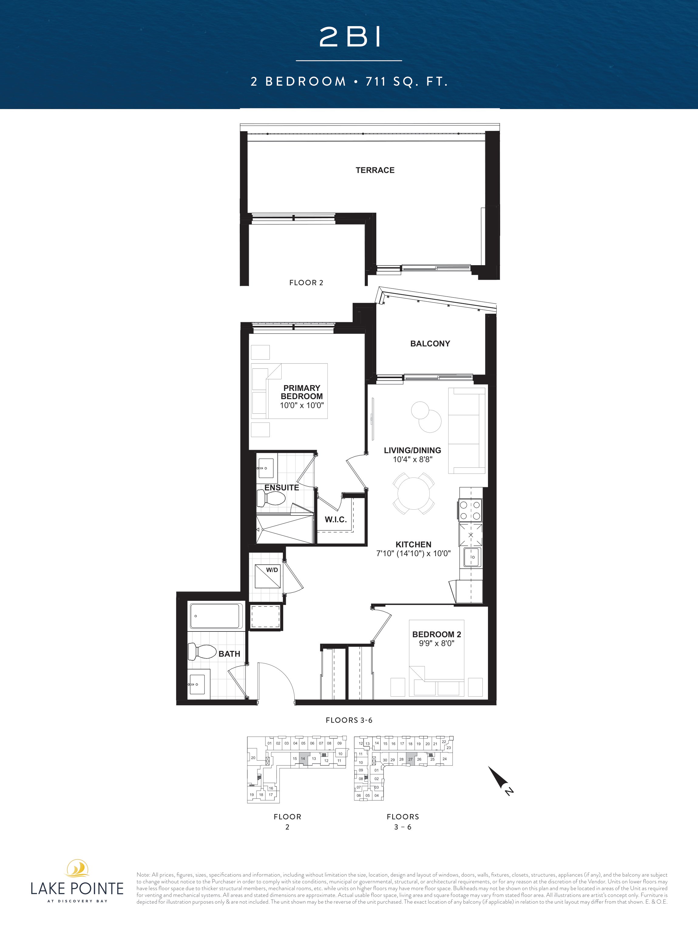 2BI floor plan