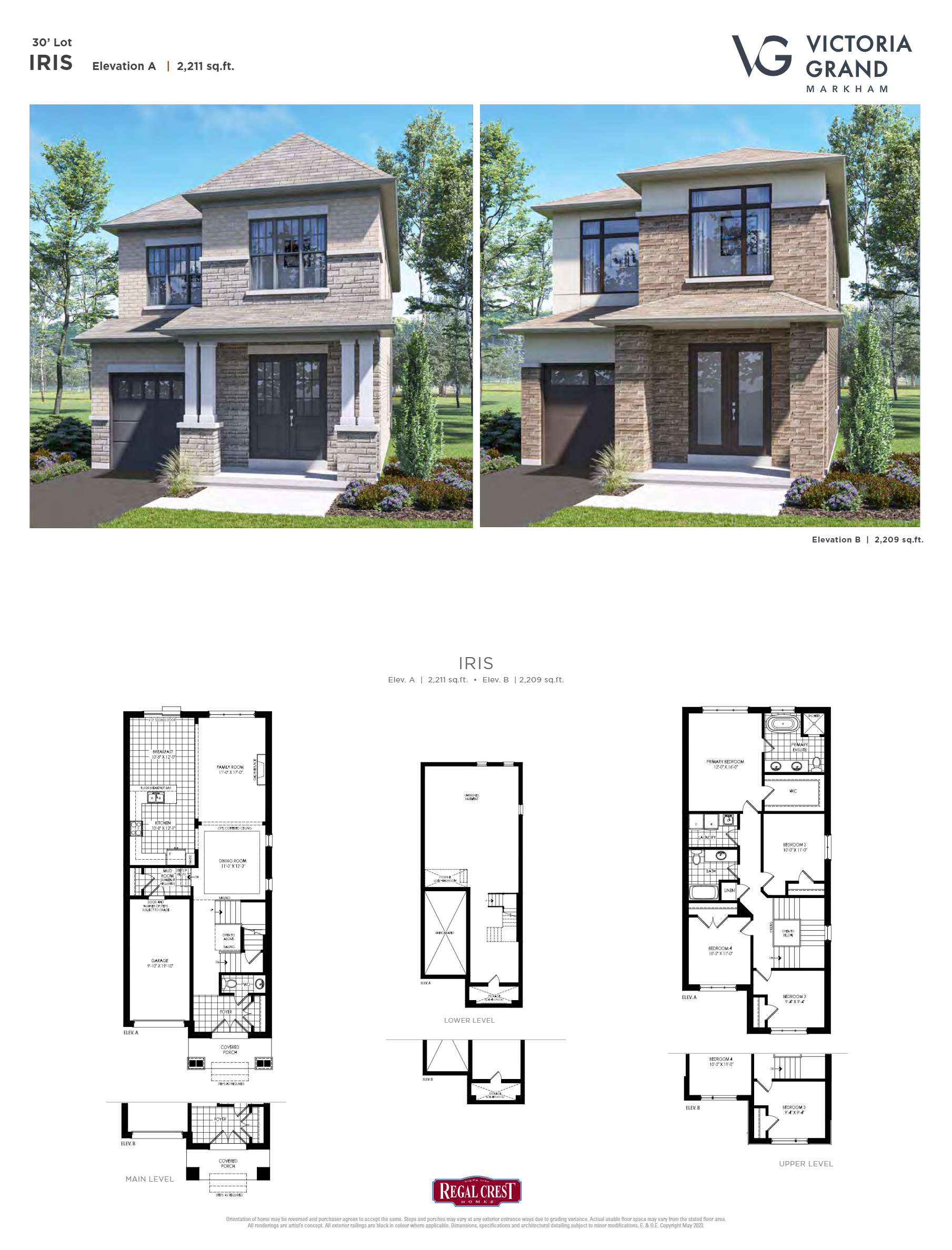 Iris - Elev. B floor plan