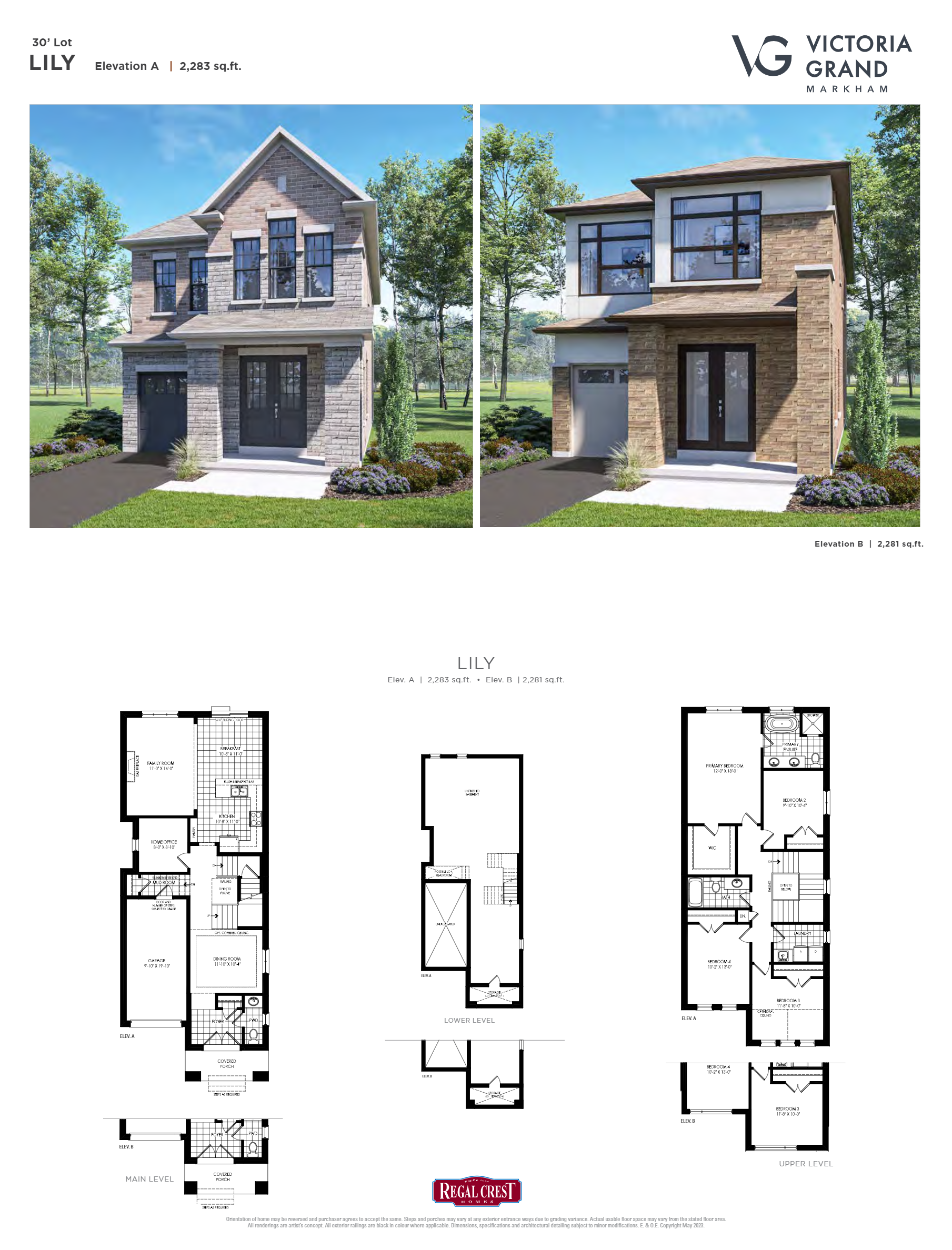 Lily - Elev. B floor plan