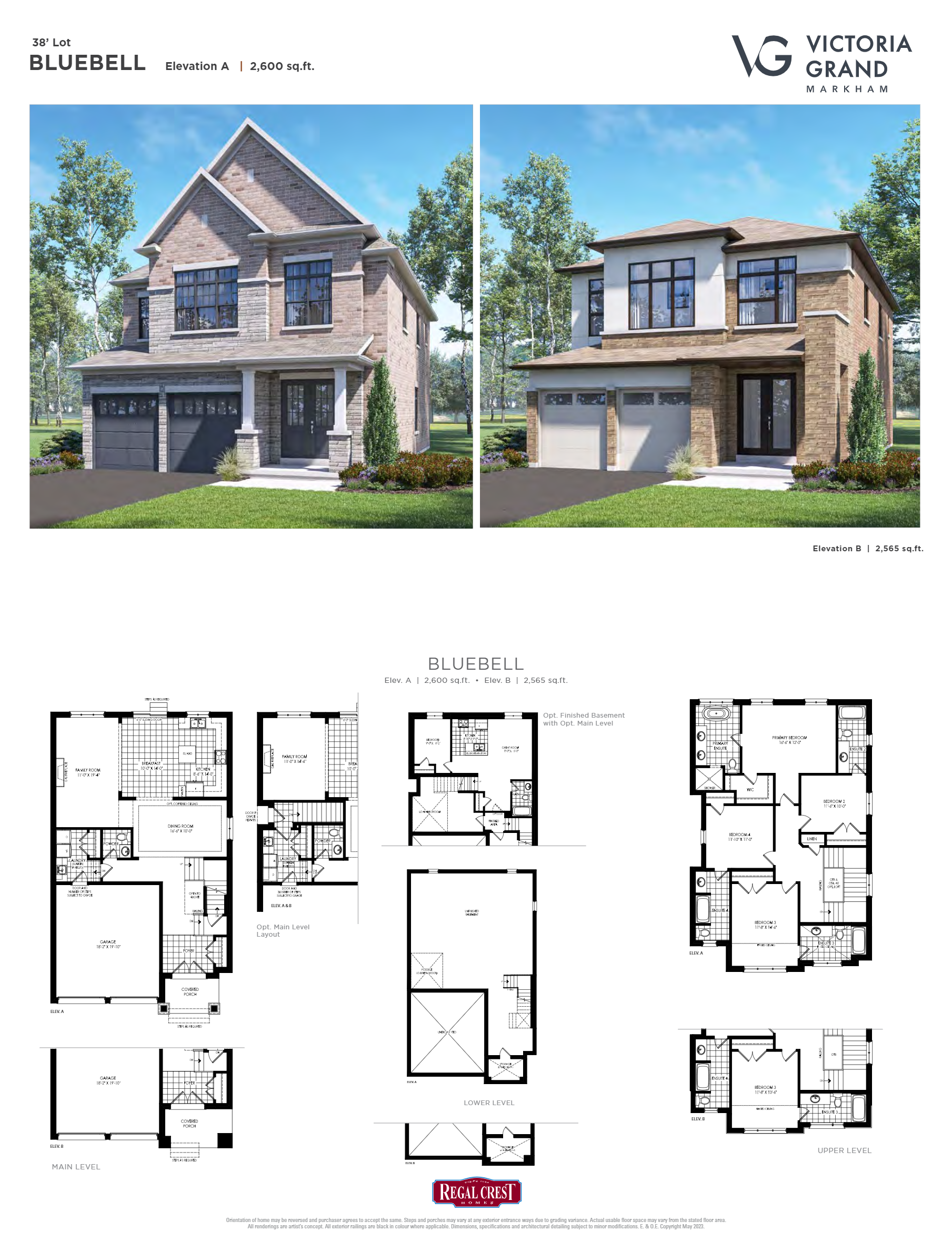 Bluebell - Elev. B floor plan