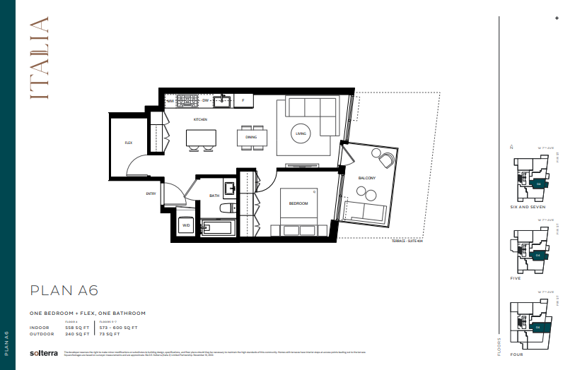 A6 floor plan