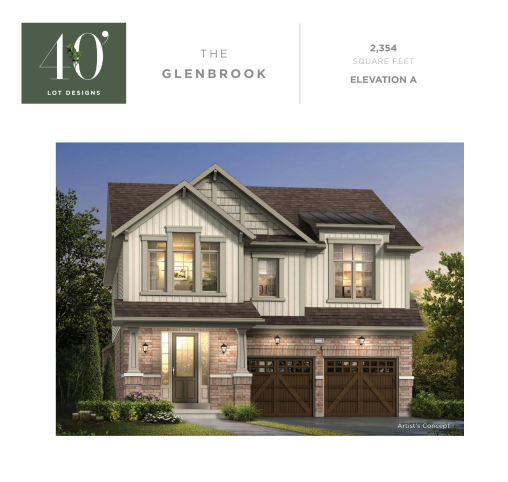 THE GLENBROOK  - Elev. A floor plan