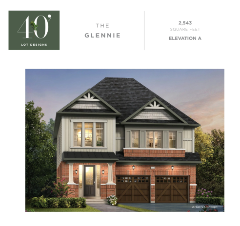 THE GLENNIE - Elev. A floor plan