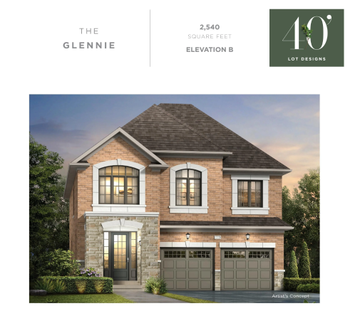 THE GLENNIE - Elev. B floor plan