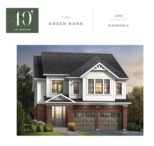 THE GREEN BANK - Elev. A floor plan