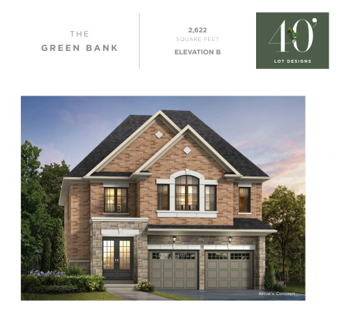 THE GREEN BANK - Elev. B floor plan