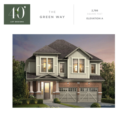THE GREEN WAY - Elev. A floor plan