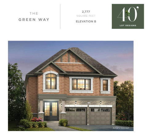 THE GREEN WAY - Elev. B floor plan