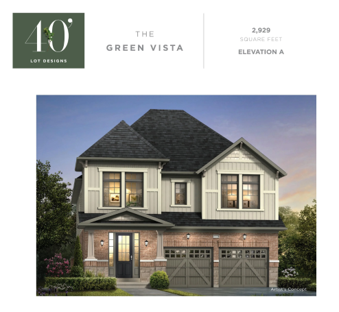 THE GREEN VISTA - Elev. A floor plan