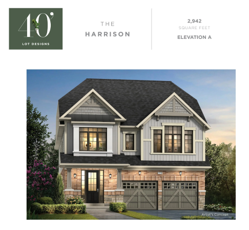 THE HARRISON - Elev. A floor plan