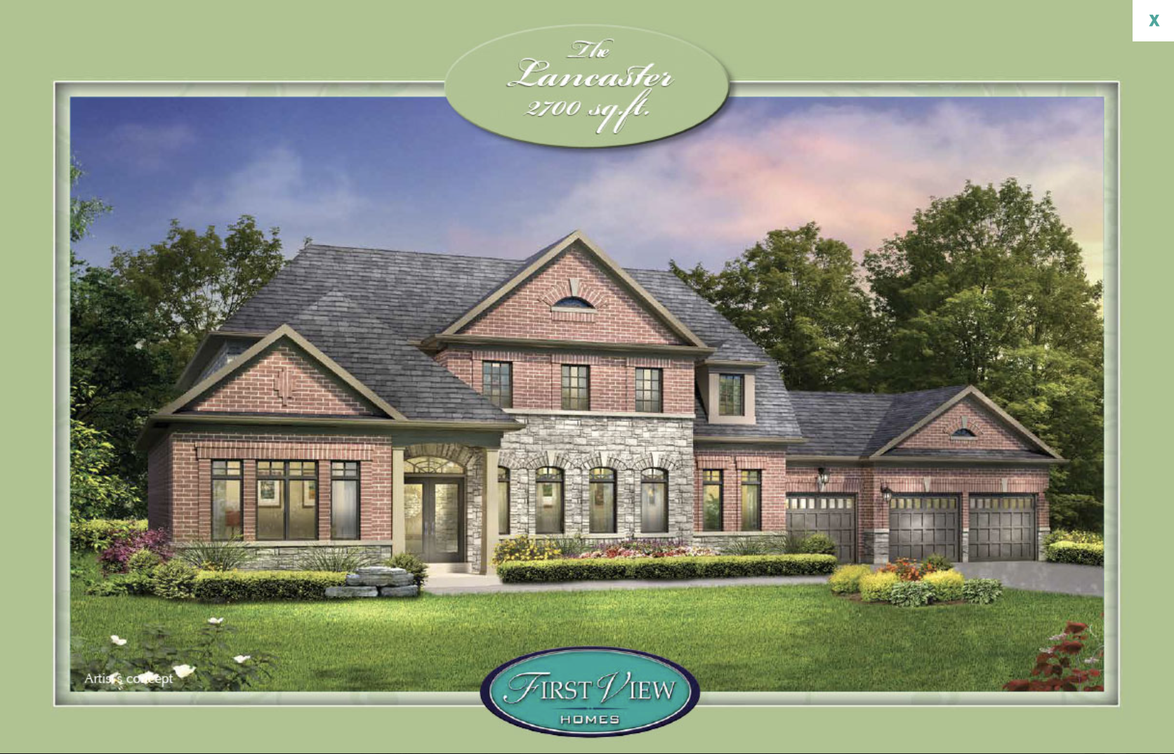The Lancaster floor plan