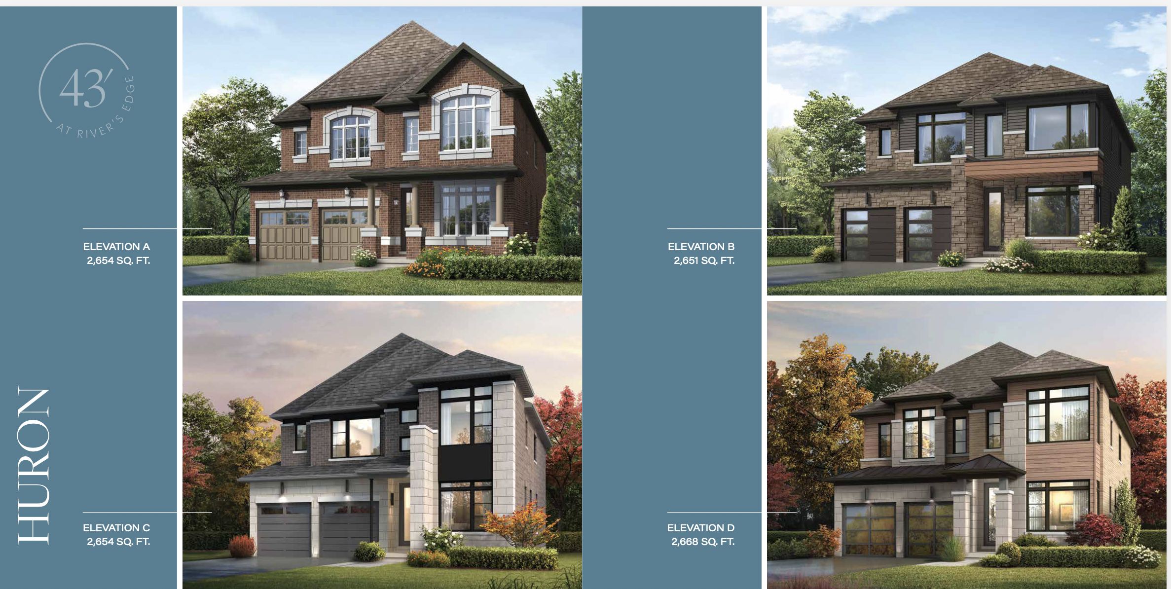 HURON Elev - B floor plan