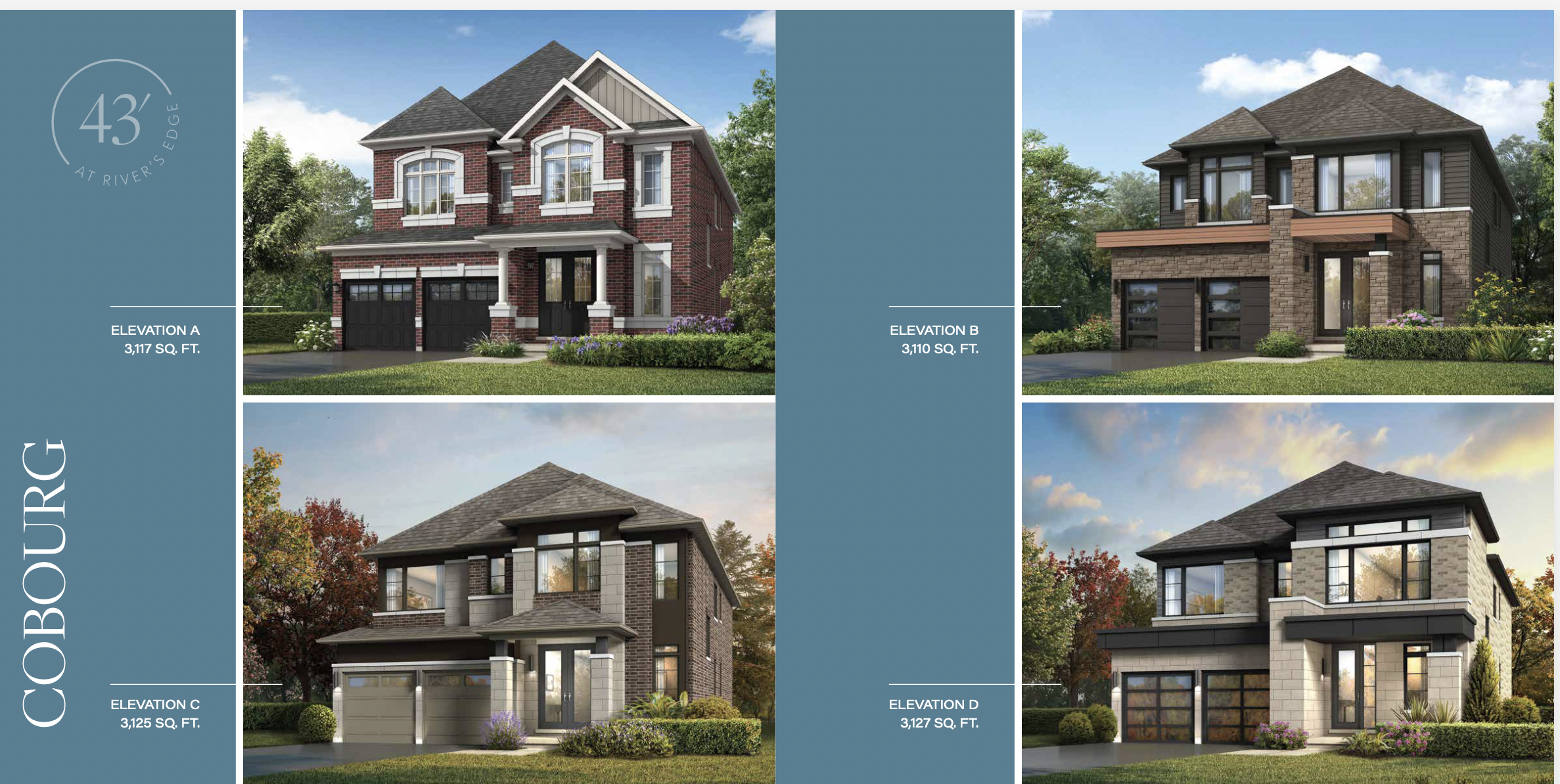 COBOURG (Opt. 5 bed) Elev - A floor plan