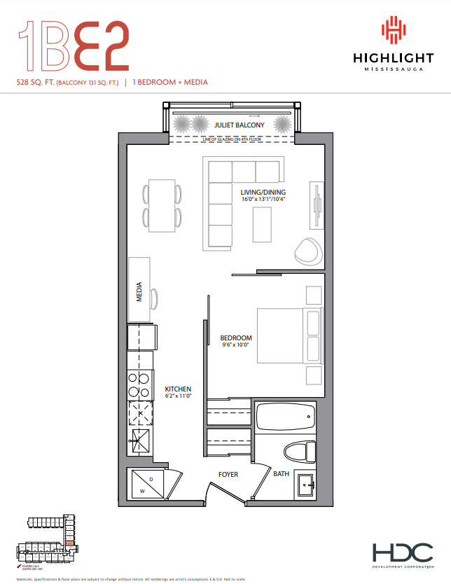 1B-E2 floor plan