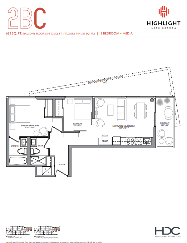 2B-C floor plan