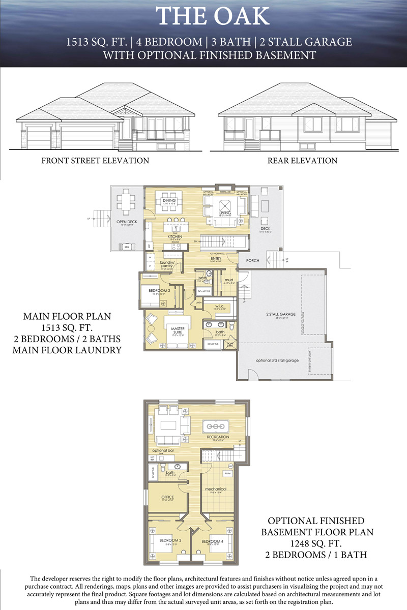 The Oak floor plan