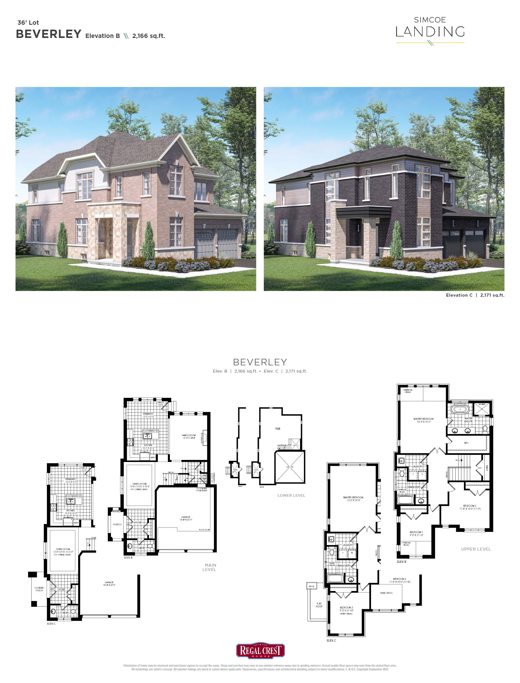Beverley - Elev. B floor plan