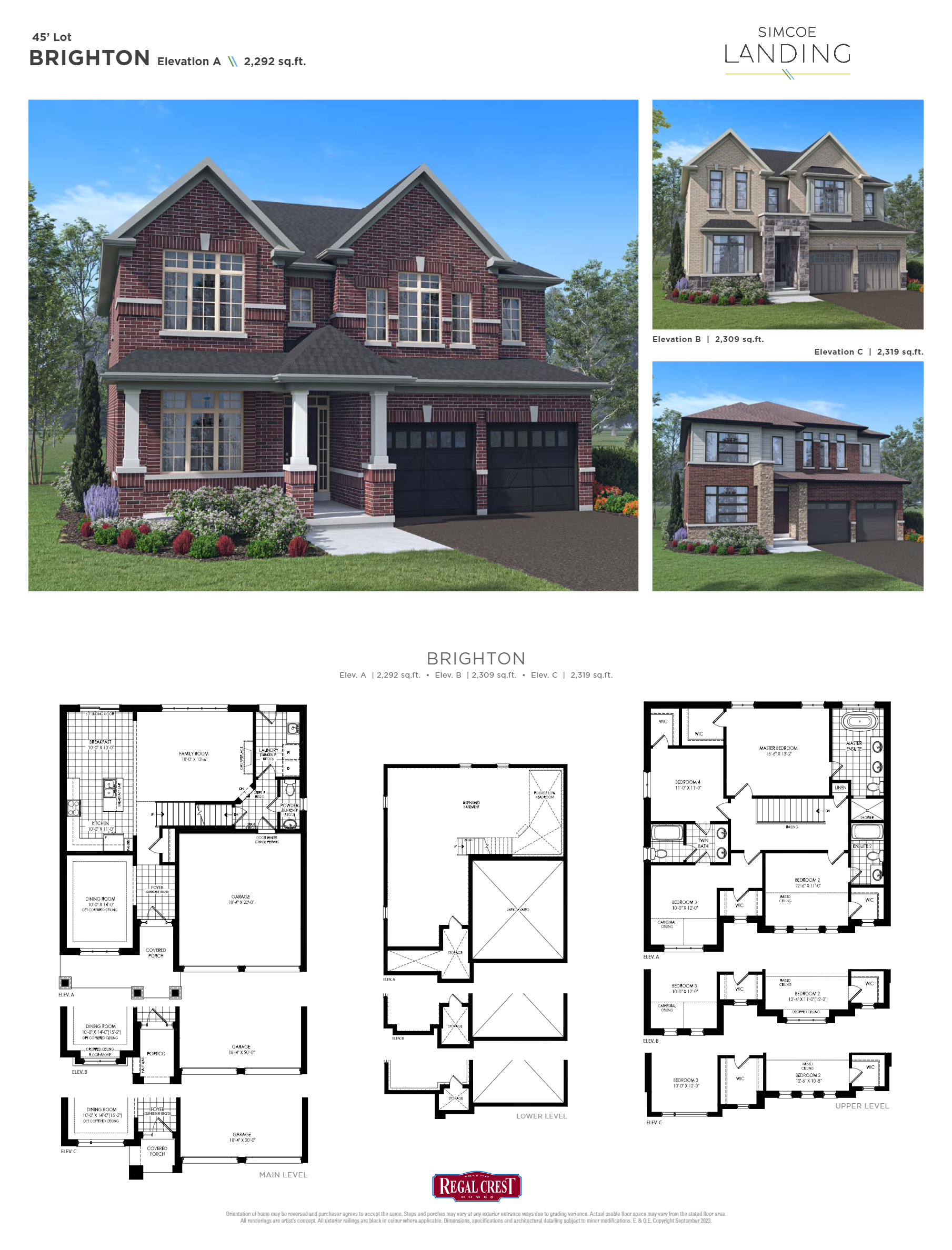 Brighton - Elev. C floor plan