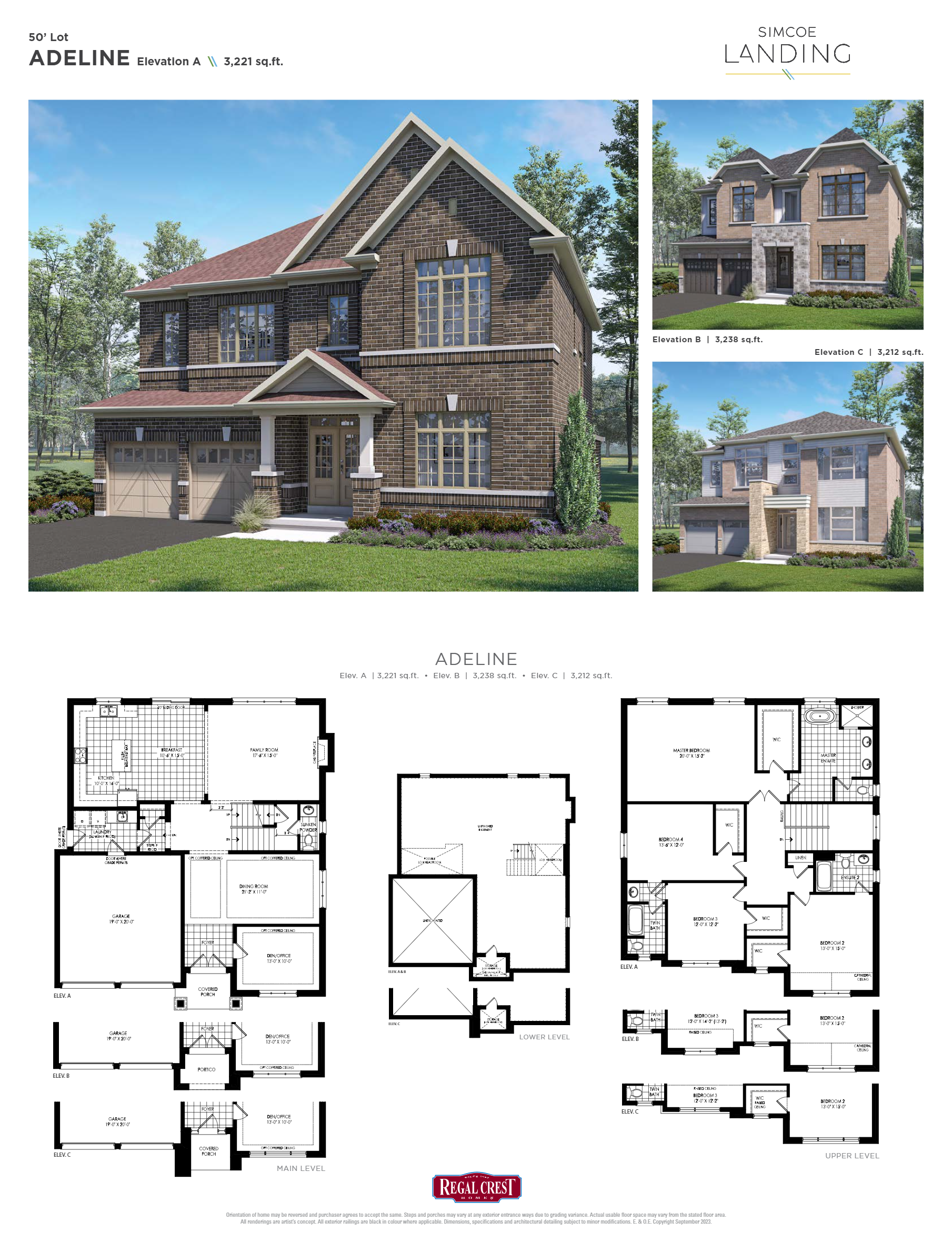 Adeline - Elev. B floor plan
