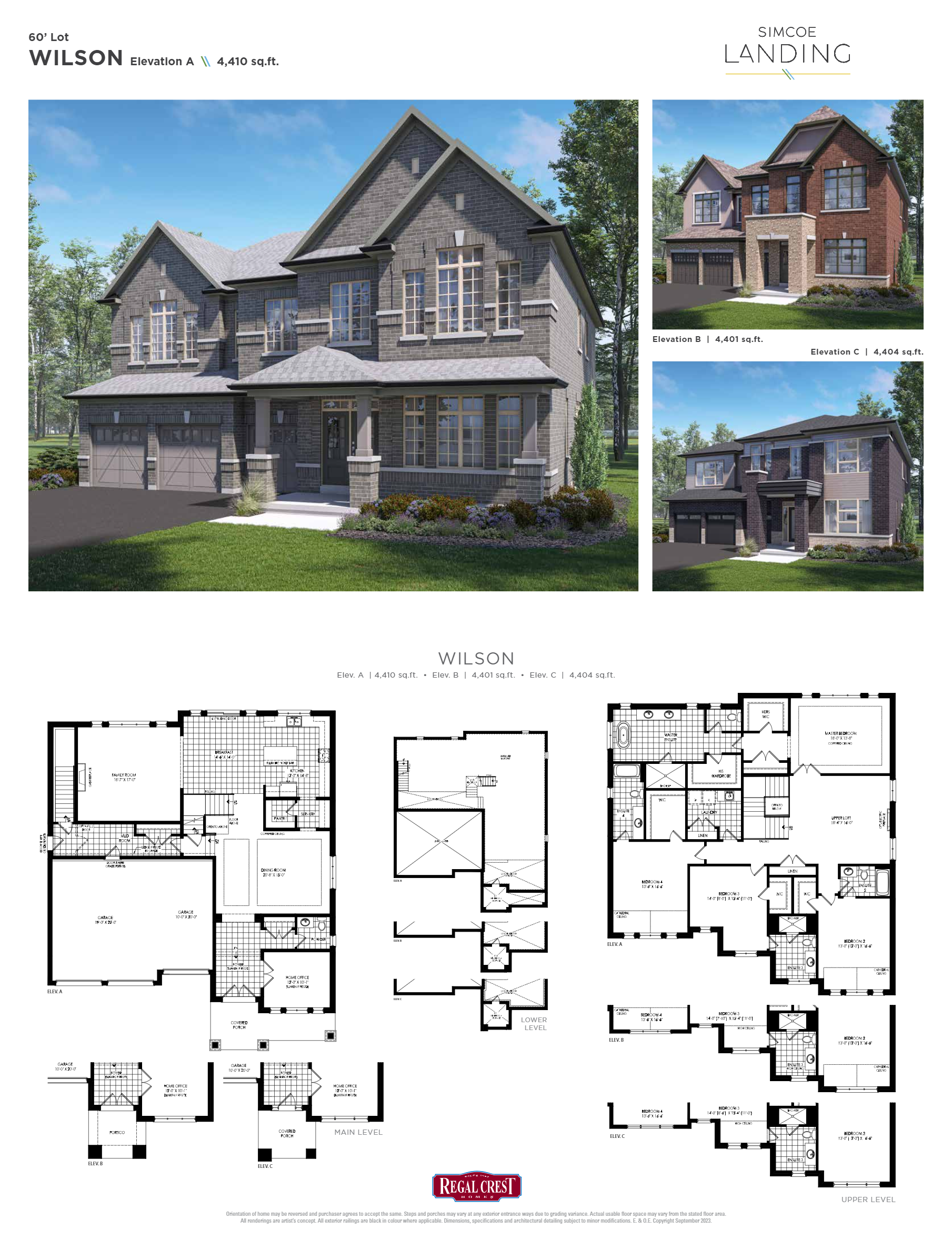 Wilson - Elev. A floor plan