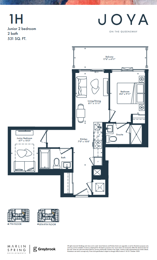 1H floor plan
