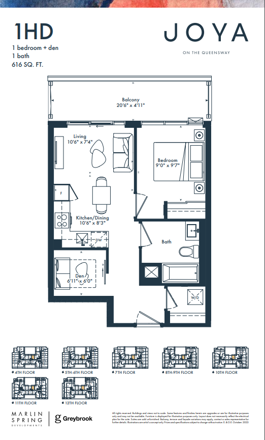 1HD floor plan