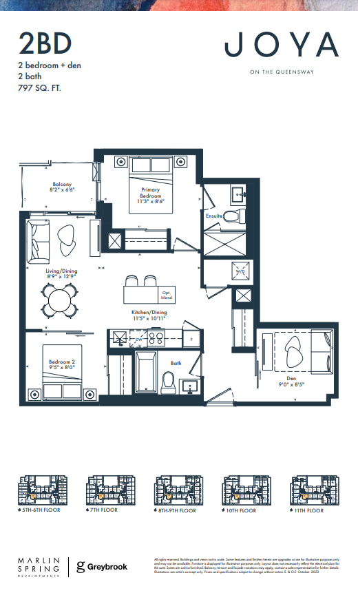 2BD floor plan
