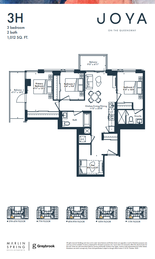 3H floor plan