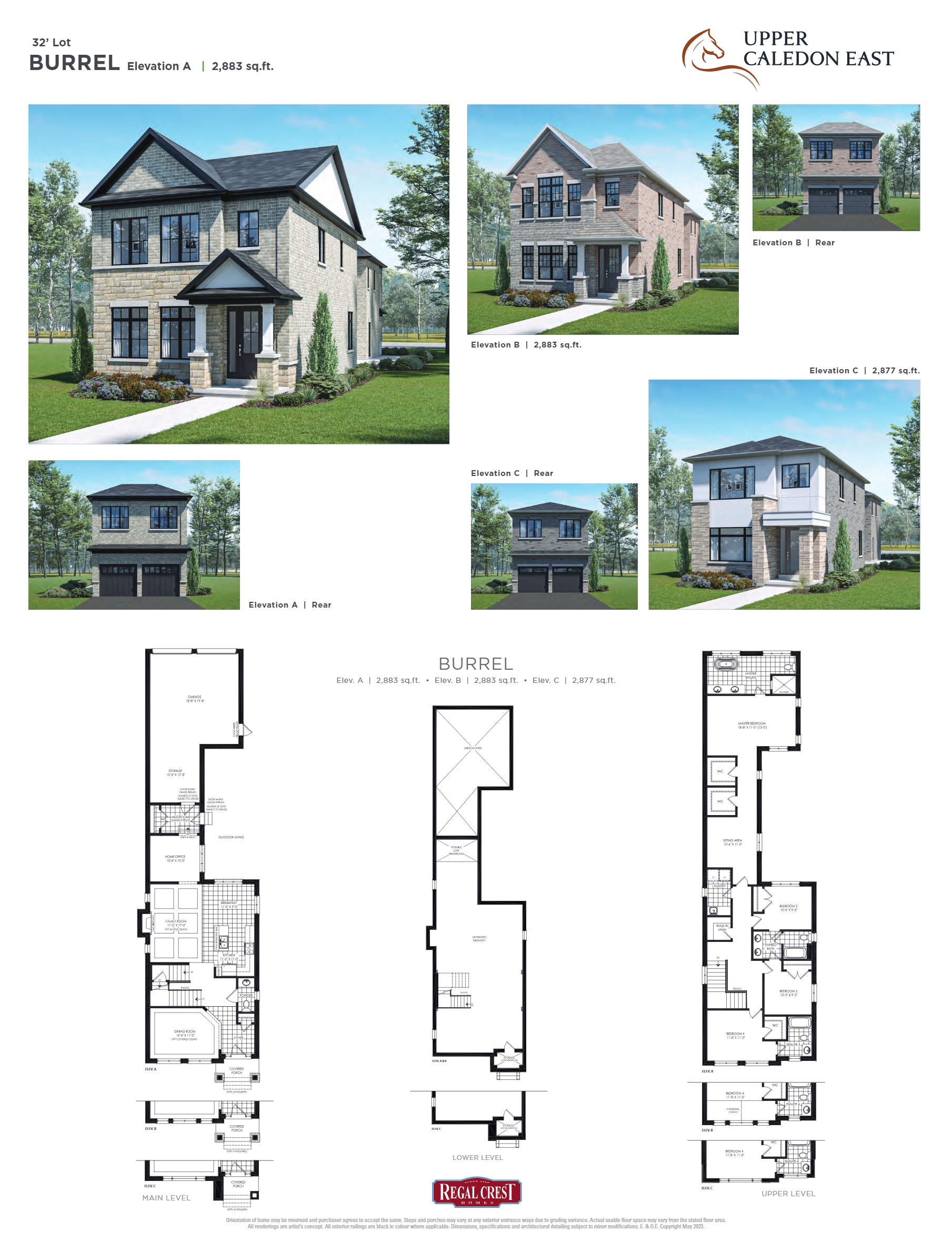 Burell - Elev. A floor plan