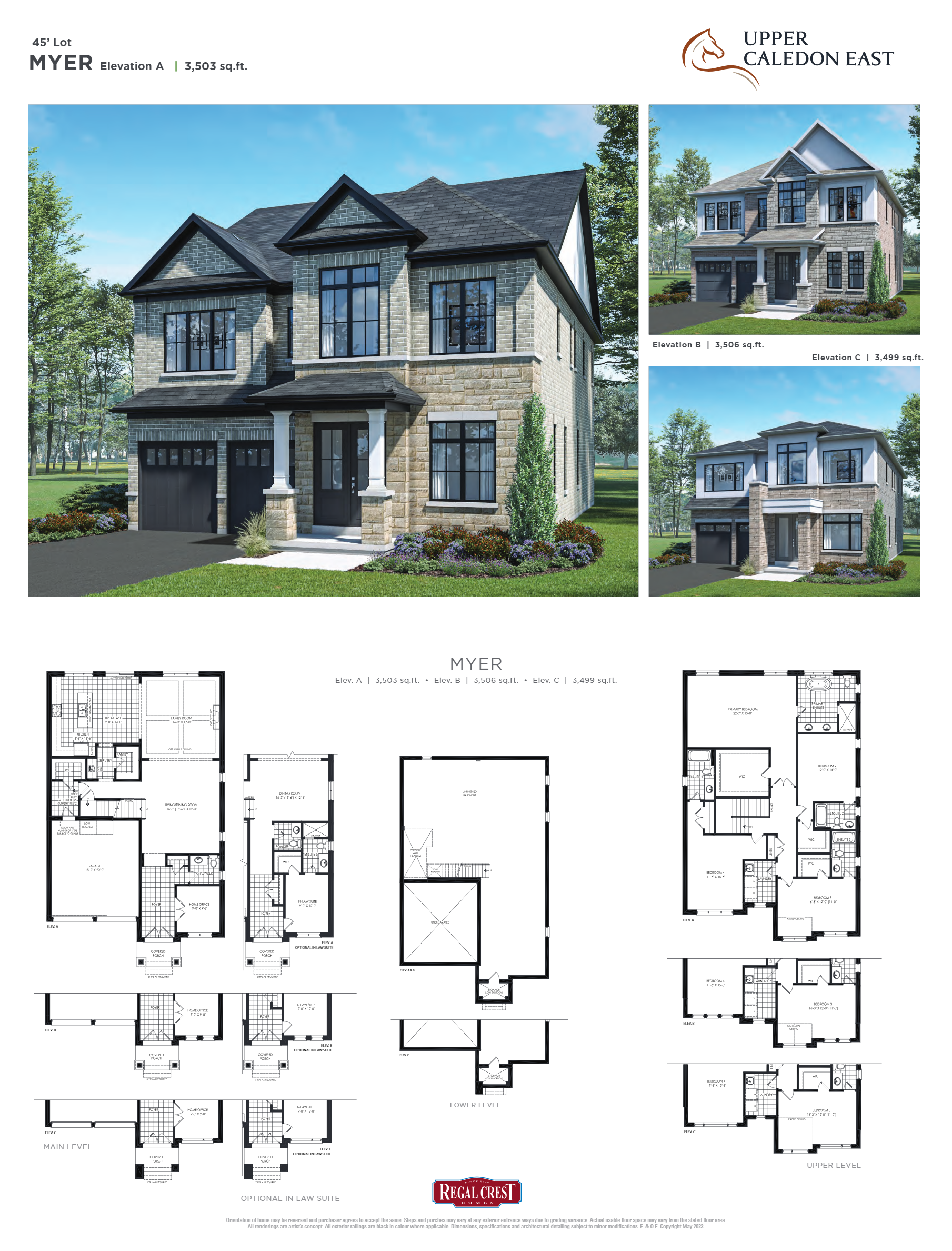 Myer - Elev. B floor plan