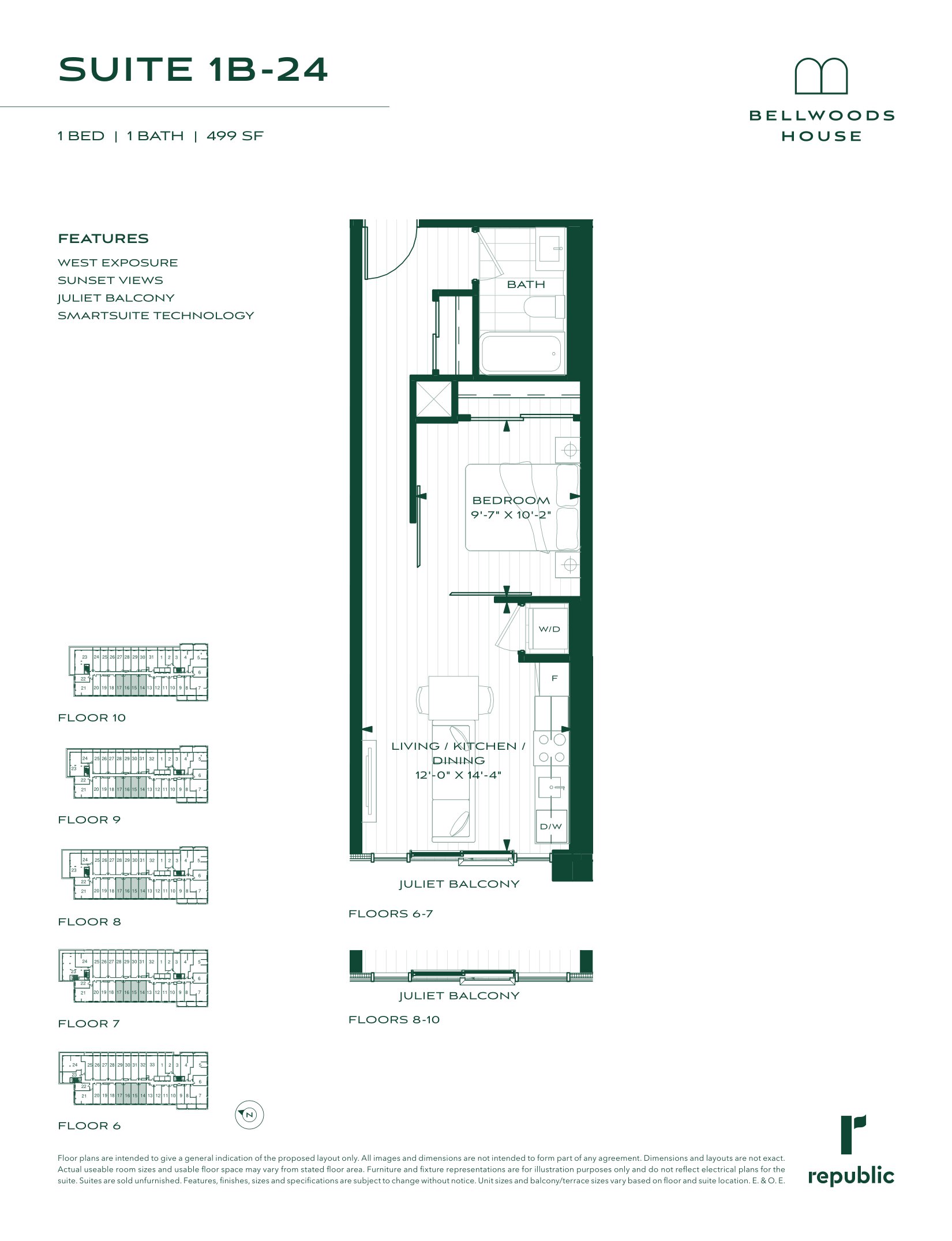 1B-24 floor plan