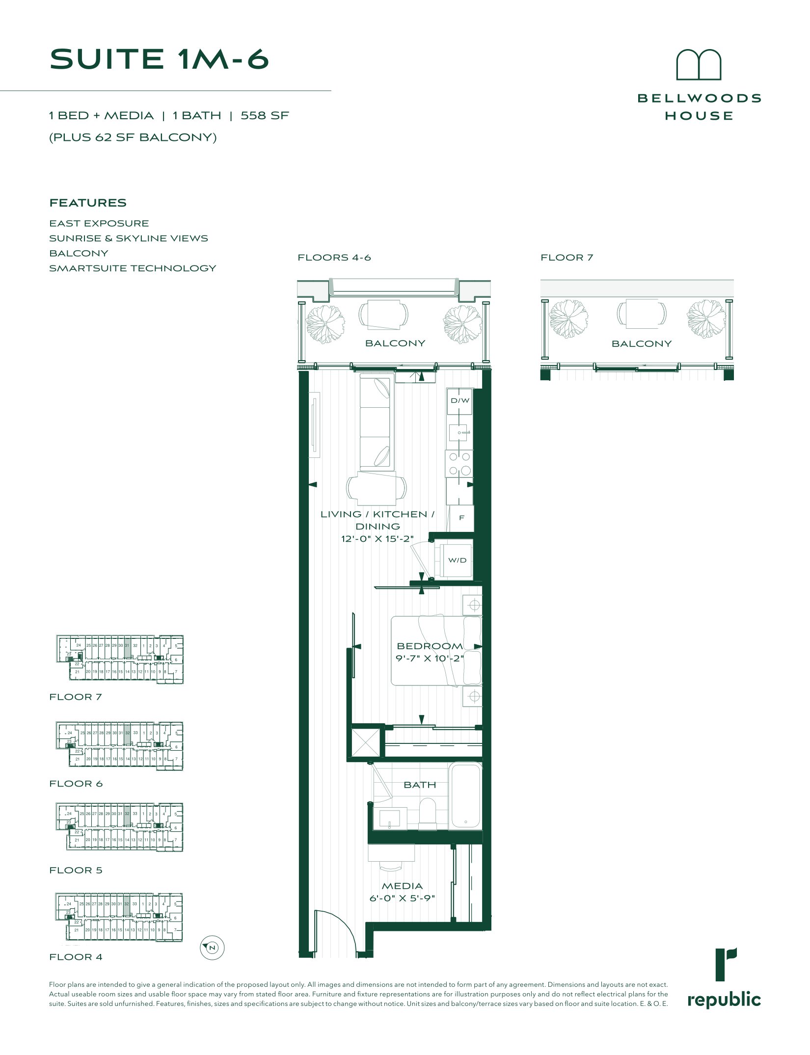 1M-6 floor plan