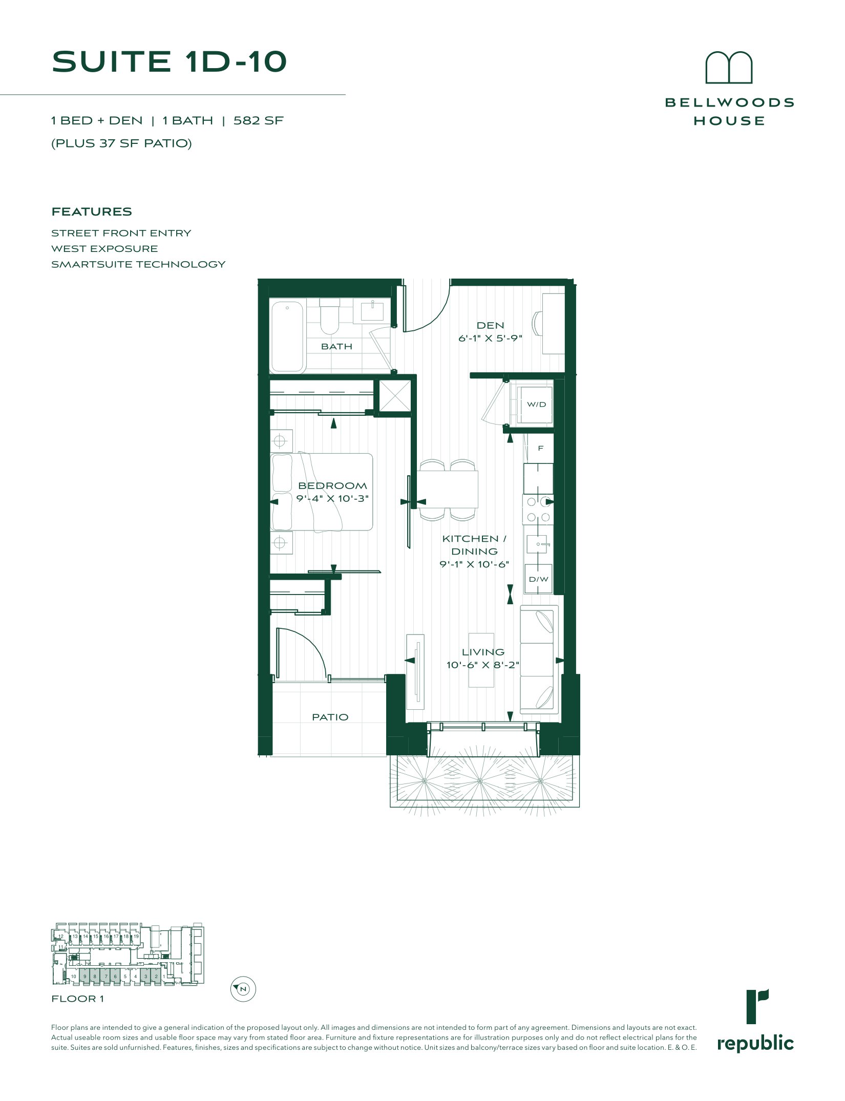 1D-10 floor plan