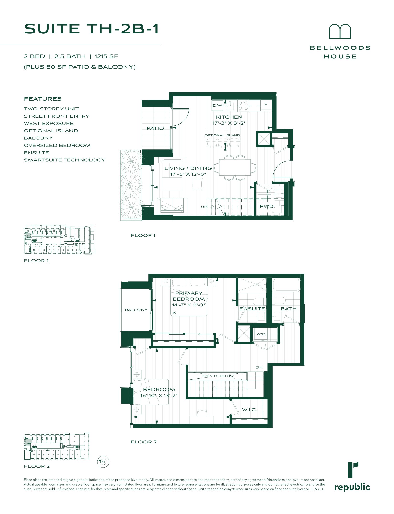 TH-2B-1 floor plan