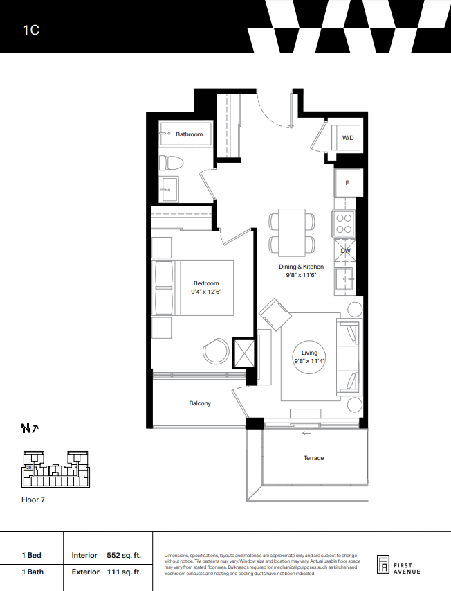 1C floor plan