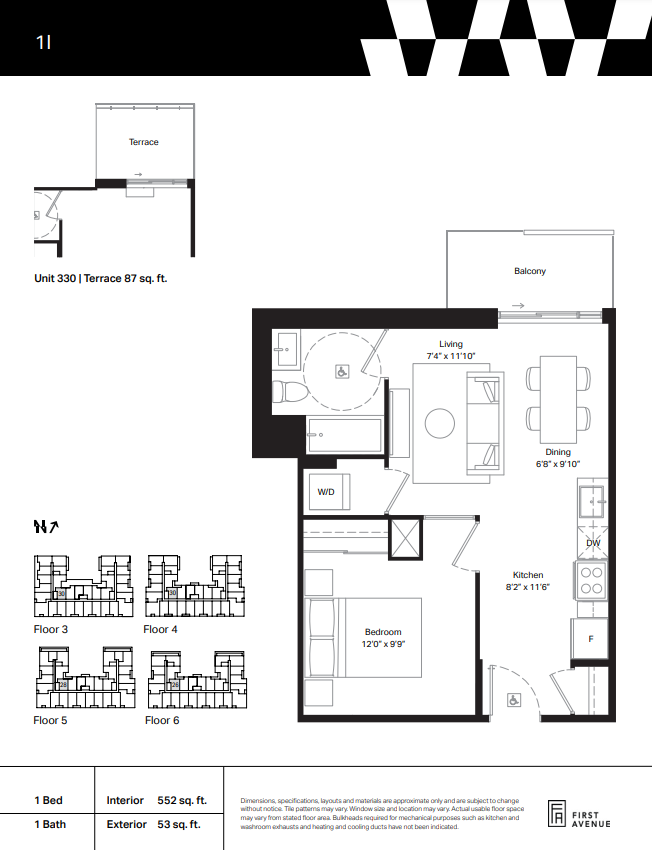 1I floor plan