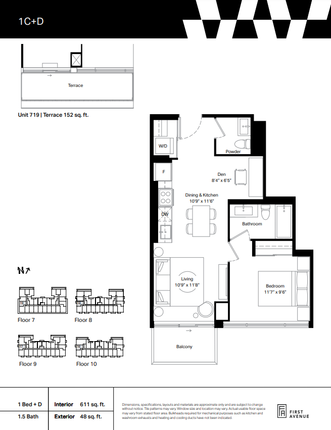 1C+D floor plan
