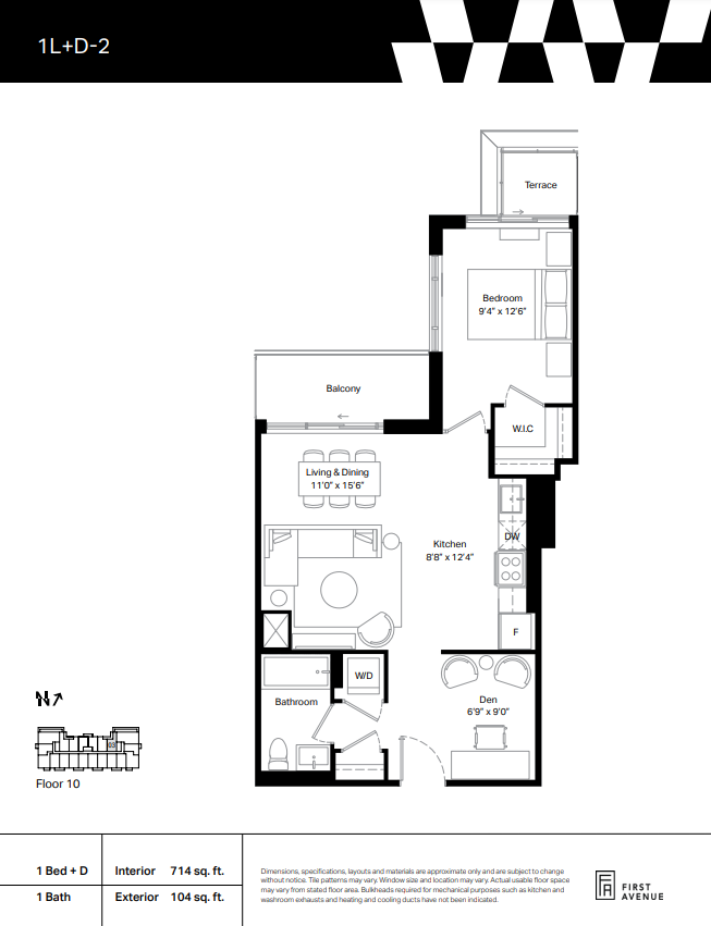 1L+D-2 floor plan