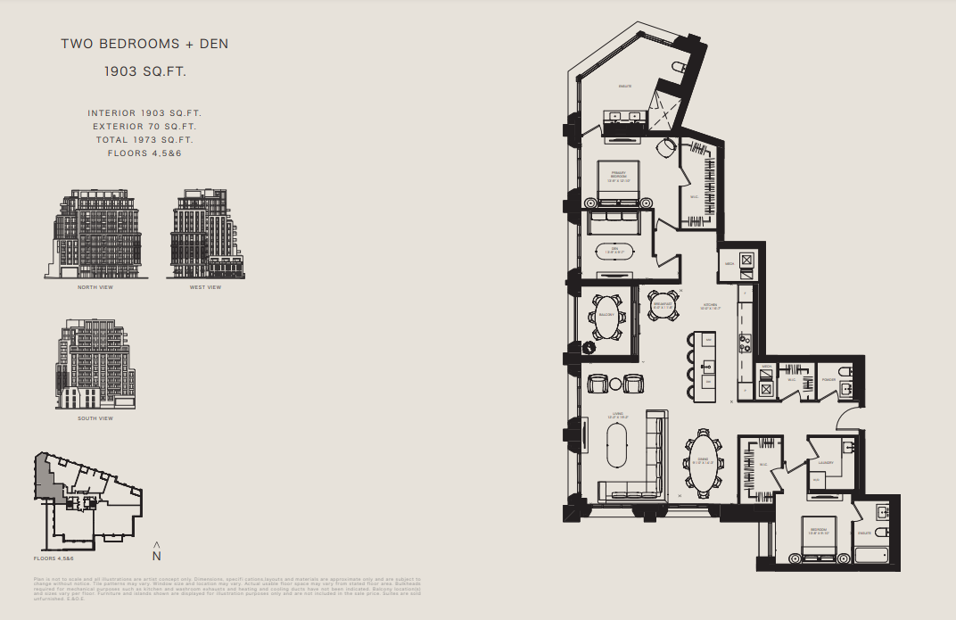 Fourth Level - 1903 floor plan