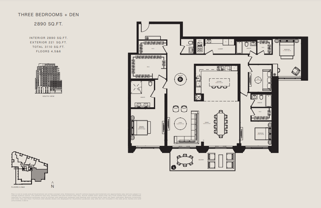 Fourth Level - 2890 floor plan