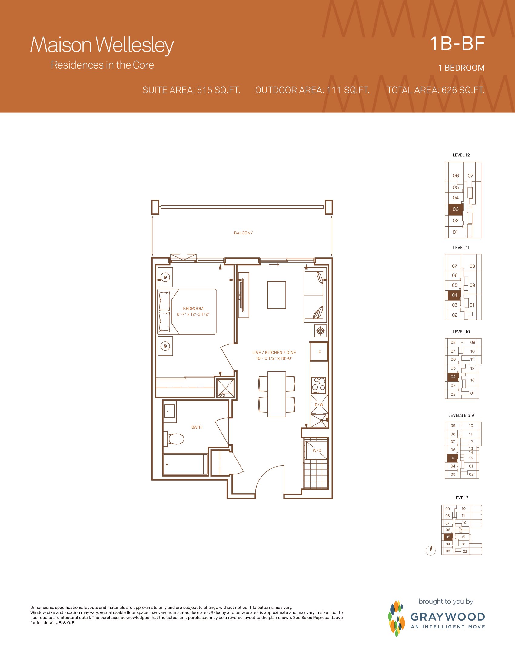 1B floor plan